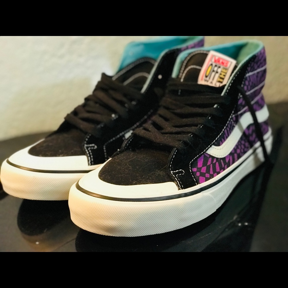 Vans off the wall high top skateboard shoes